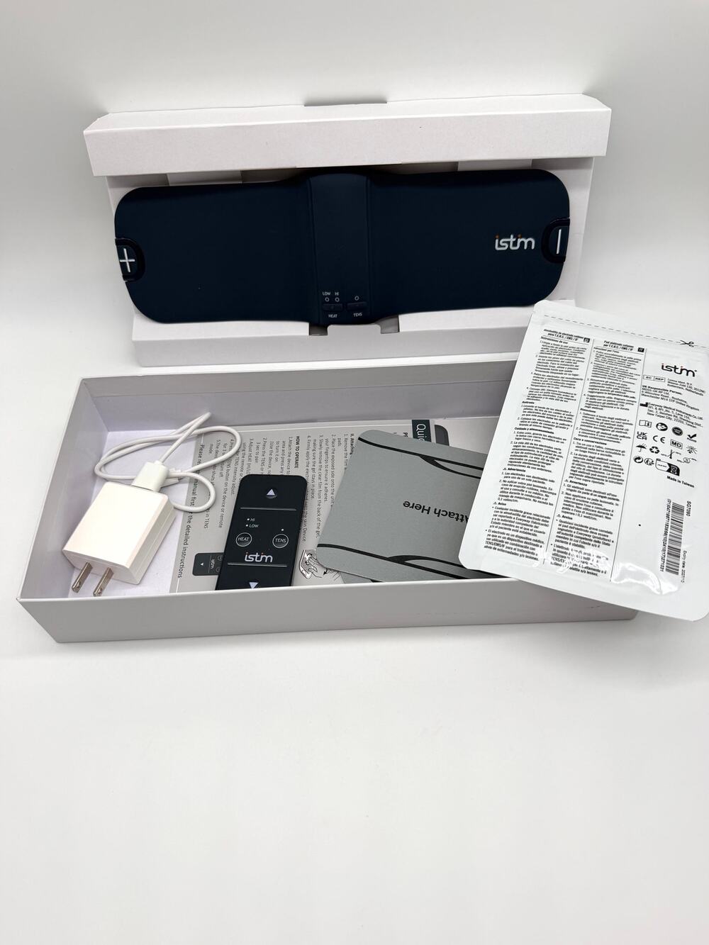 iStim X1 Wireless Heat TENS Unit Pain Relief Massager Open Box Complete New